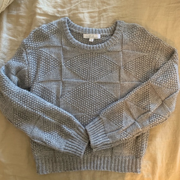 Callahan Sweaters - Grey Cropped Sweater